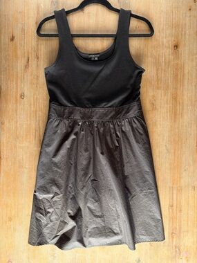 Theory Classic Black Sleeveless Fit-and-Flare Dress